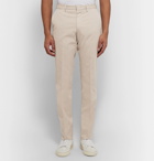 Ermenegildo Zegna - Slim-Fit Garment-Dyed Stretch-Cotton Twill Trousers - Beige