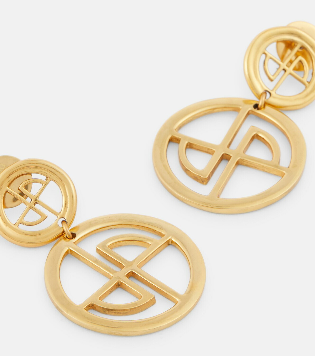 Patou Logo drop earrings