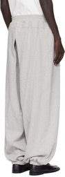 Hed Mayner Gray Embroidered Sweatpants