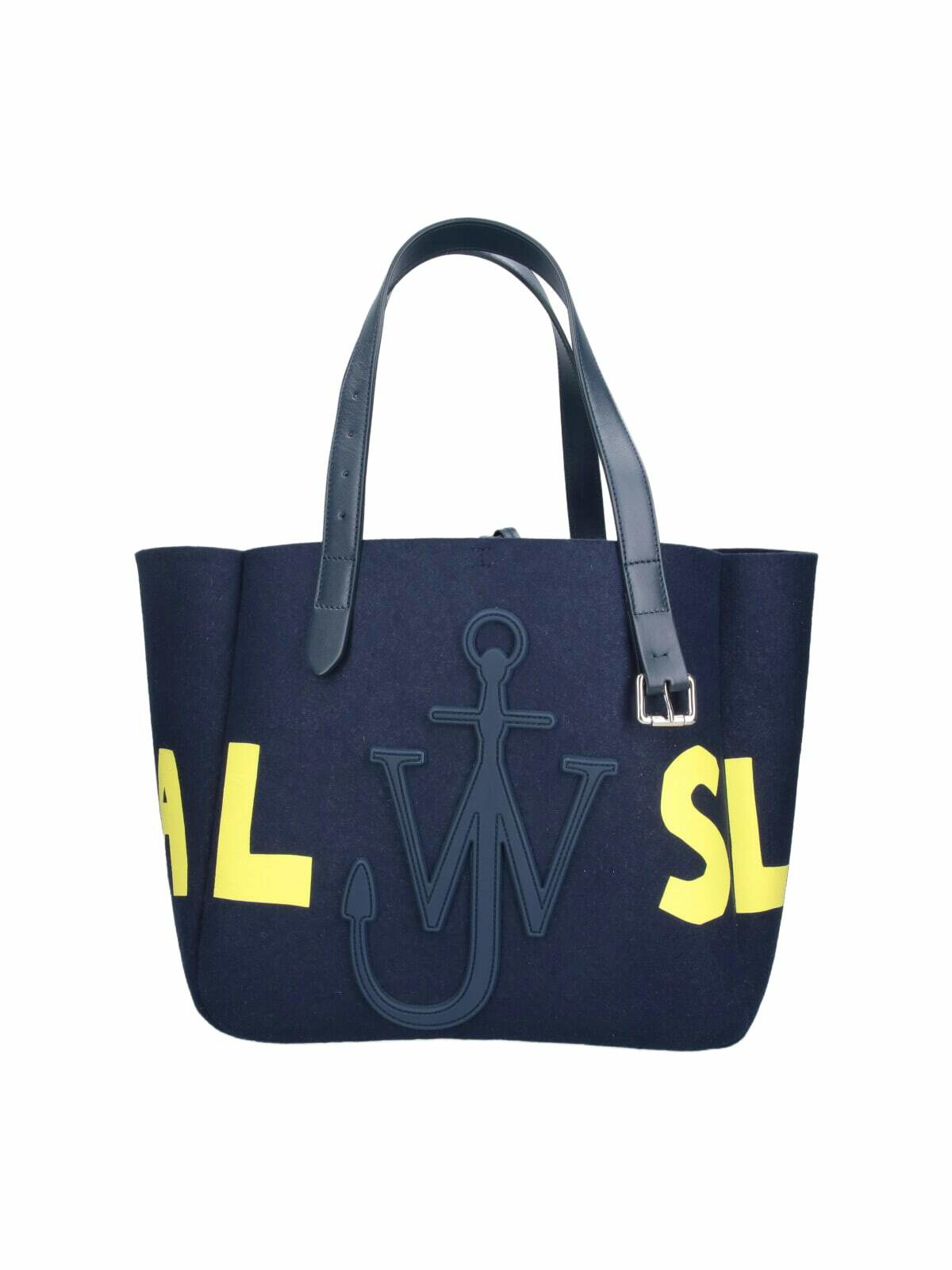 トートバッグ Jw Anderson Black Fabric Puffy Anchor Shopping Bag JW Anderson Women's Small Puffy Anchor Tote in Black JW Anderson