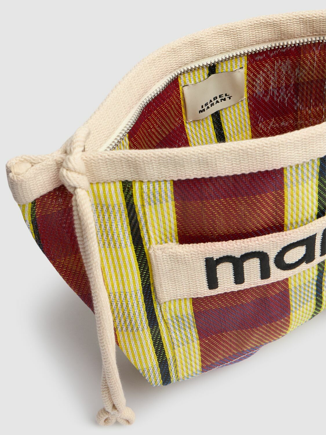 クラッチバッグ Powden Ge Clutch - Isabel Marant - Nylon - Black Isabel Marant Powden Striped Canvas Clutch Bag | Neiman Marcus