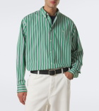 Loewe Double L striped cotton poplin shirt