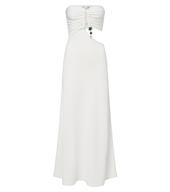 Photo: Christopher Esber Embellished cutout jersey maxi dress
