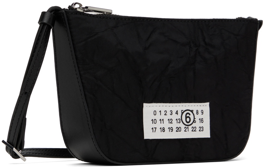 MM6 Maison Margiela Black Numeric Mini Shoulder Bag MM6