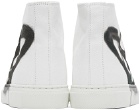Vivienne Westwood White Plimsoll High Top Canvas Sneakers