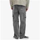 Dime Men's Relaxed Cord Cargo Pants in Grey