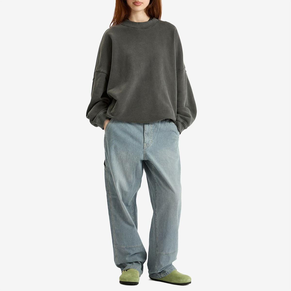 Gramicci Women's Japanese Denim Work Pant in Hickory