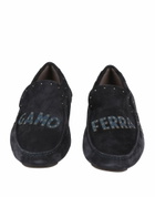 Ferragamo Womens Loafers in Navy
