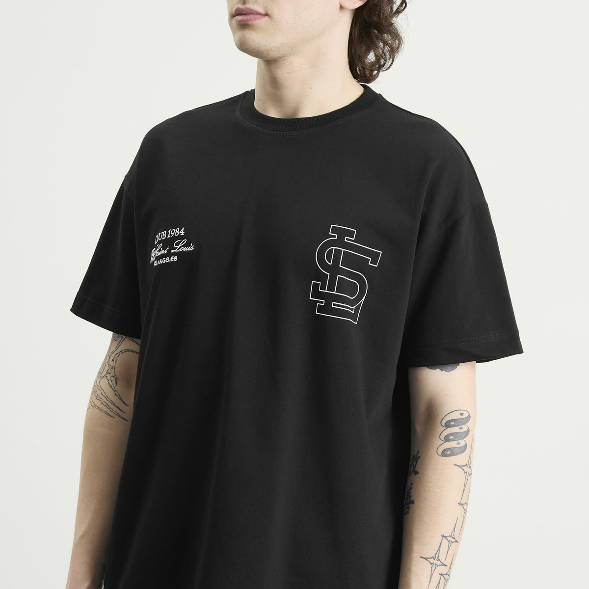 Club 1984 Men's Sl Athletics T-Shirt in Black