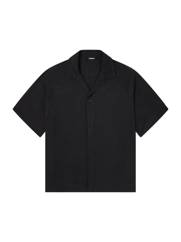 Photo: Jacquemus - La Chemise Jean Atelier Camp-Collar Jersey Shirt - Black