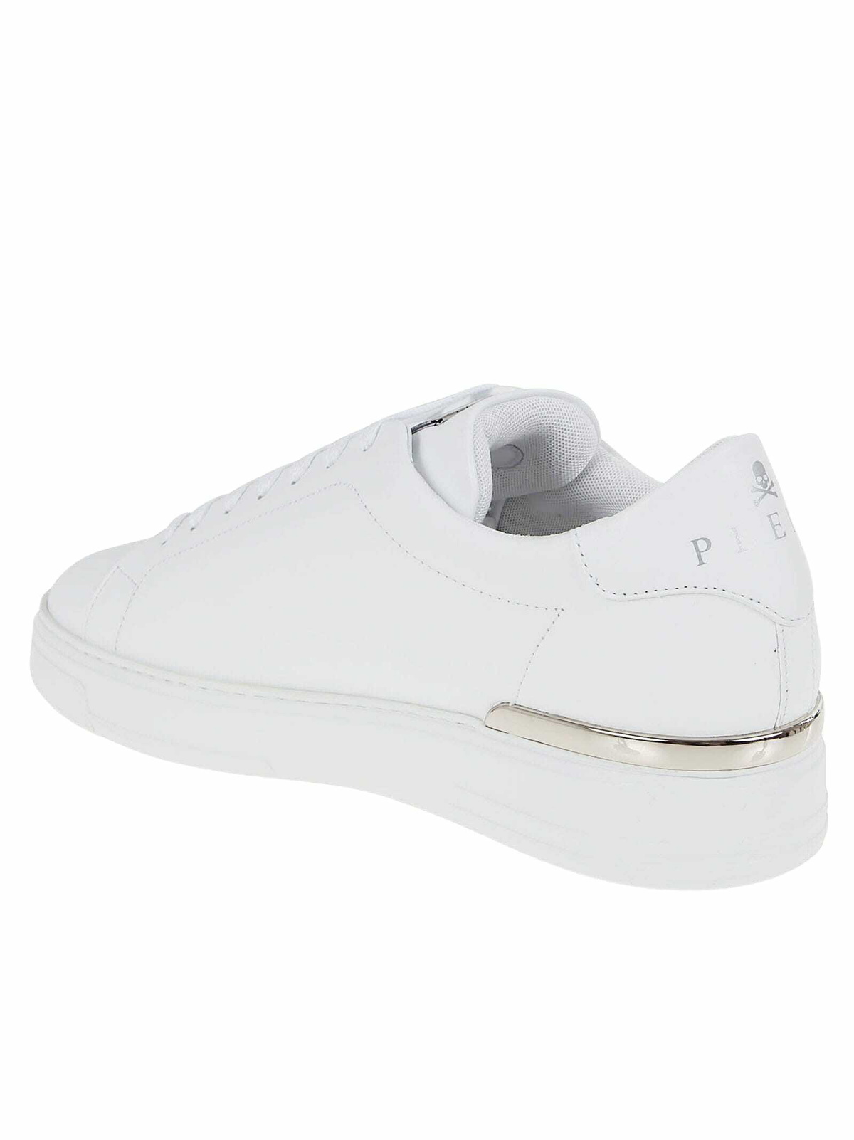 Philipp Plein Leather Lo-top Sneaker Hexagon