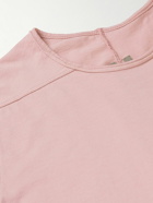 DRKSHDW by Rick Owens - Level Webbing-Trimmed Panelled Cotton-Jersey T-Shirt - Pink