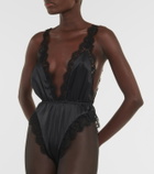 Dolce&Gabbana Lace-trimmed bodysuit
