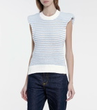 Philosophy di Lorenzo Serafini Striped cotton-blend top