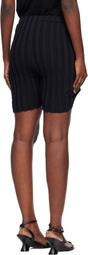 ISSEY MIYAKE Black Knit 'As It Is' Shorts