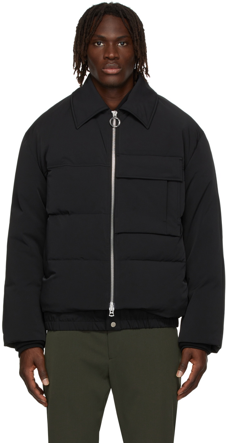 Solid Quilted Down Jacket