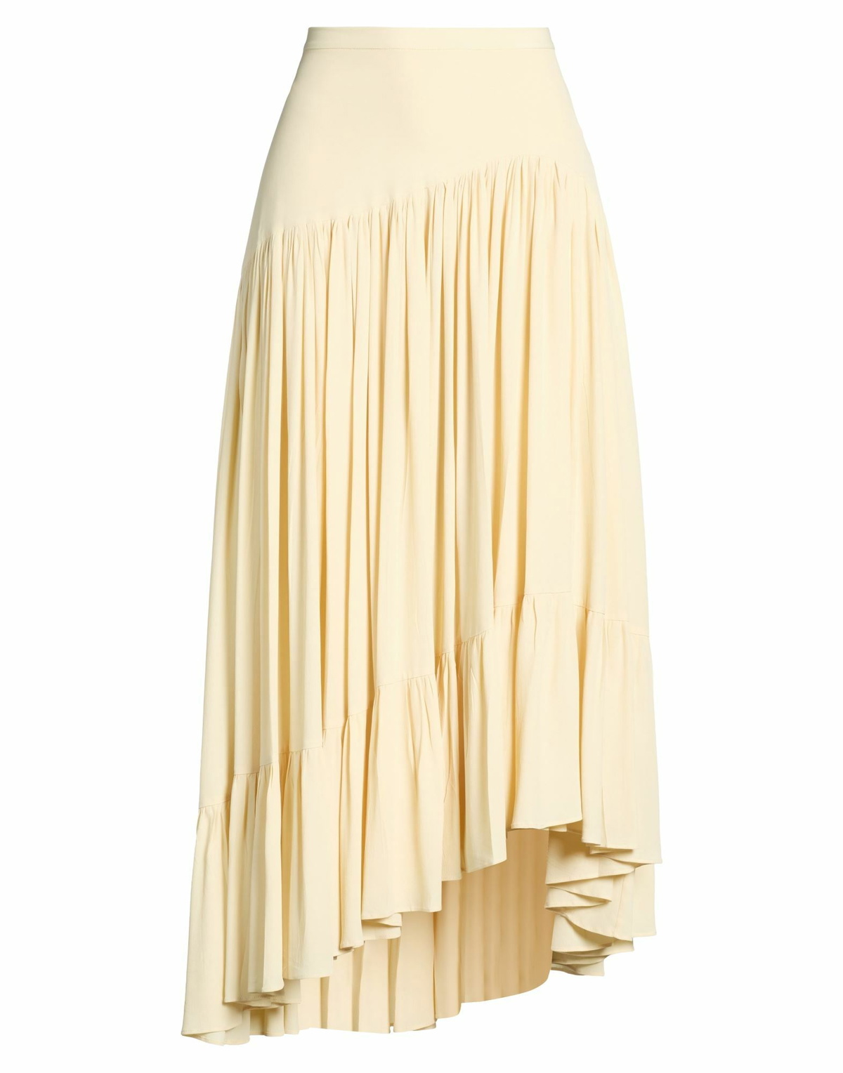 Jucca Womens Midi skirt Pastel in Yellow