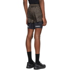 Satisfy Brown Leopard Trail Long Distance 3 Shorts