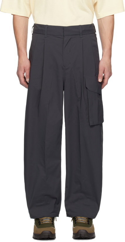 Photo: Descente ALLTERRAIN Gray Primeflex Wide Cargo Pants