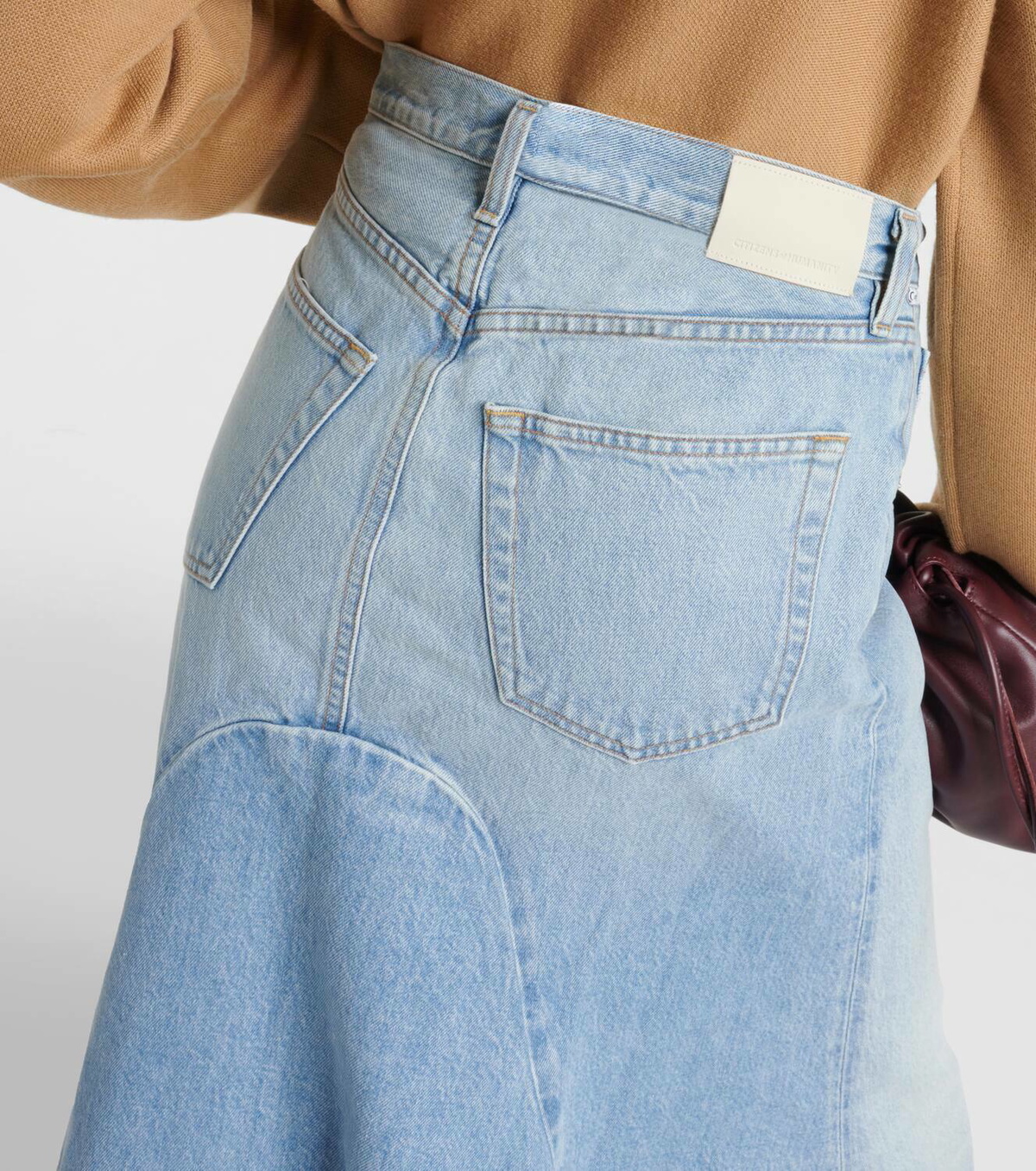 Citizens of Humanity Mina Reworked denim midi skirt