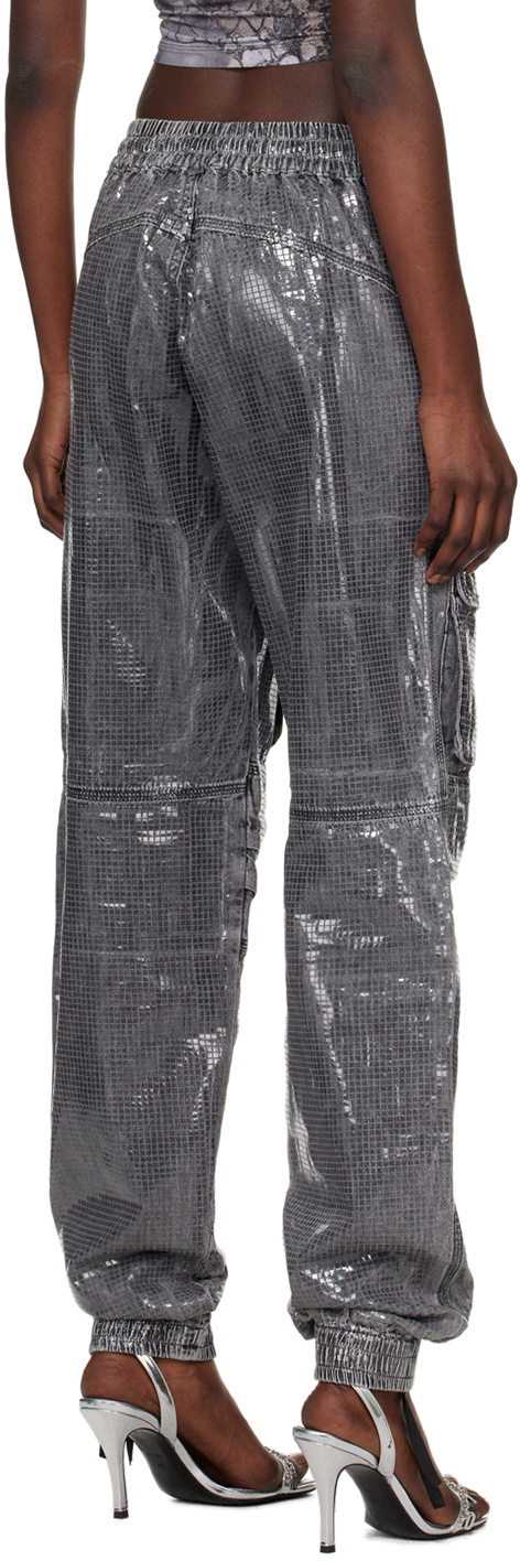 Diesel Gray D-Mirt 0pgac Denim Cargo Pants