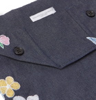 Engineered Garments - Embroidered Denim Pouch - Blue