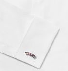 Paul Smith - Sports Car Silver-Tone and Enamel Cufflinks - Men - Silver