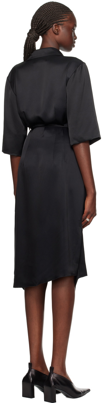 Nanushka Black Lais Midi Dress