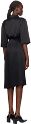 Nanushka Black Lais Midi Dress