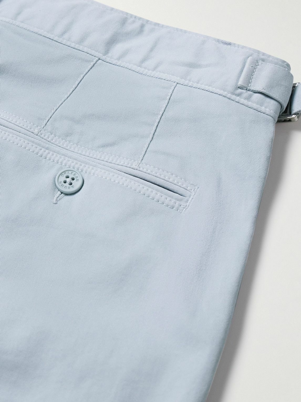 Orlebar Brown - Fallon Straight-Leg Cotton-Blend Twill Trousers - Blue