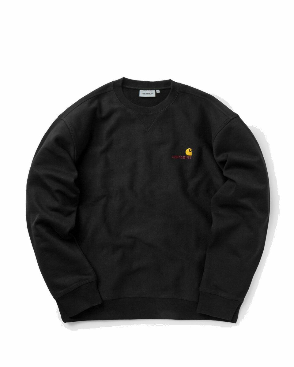 Photo: Carhartt Wip American Script Sweatshirt Black - Mens - Sweatshirts