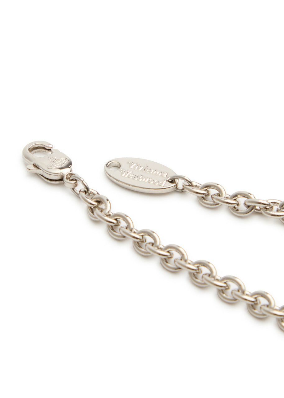 Vivienne Westwood Mini Bas Relief orb Bracelet Silver