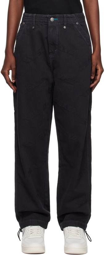 Photo: Evisu Gray Embossed Cargo Pants