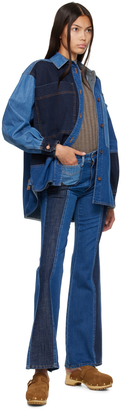 See by Chloé Blue High-Rise Straight Jeans