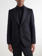 Favourbrook - Tommy Grosgrain-Trimmed Wool Tuxedo Jacket - Black