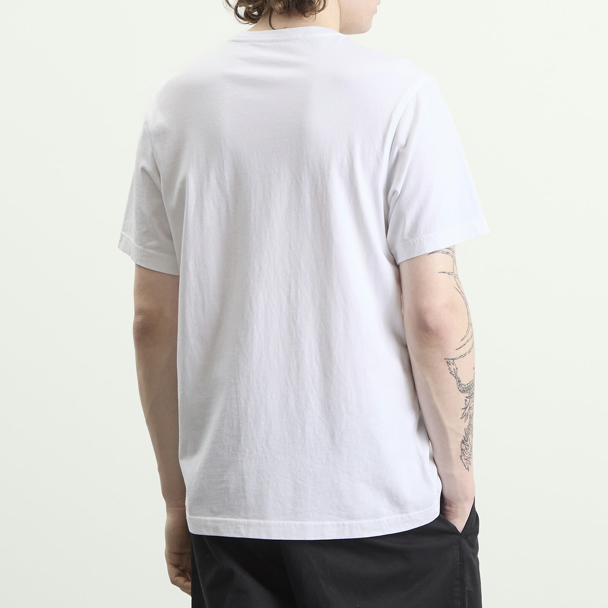 Maharishi Men's Temple M Vintage T-Shirt in White