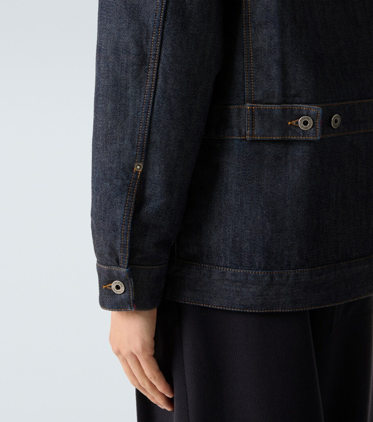 Loewe Corduroy-trimmed denim jacket
