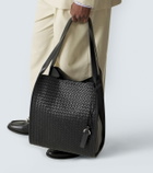 Bottega Veneta Corriere Intrecciato leather tote bag