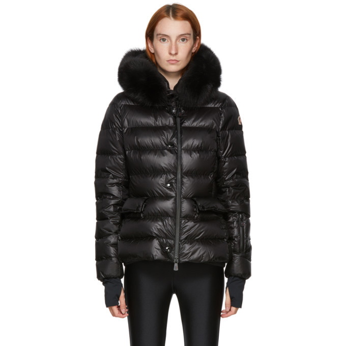 Womens Ski Jackets  Moncler Armonique Short Down Jacket Black