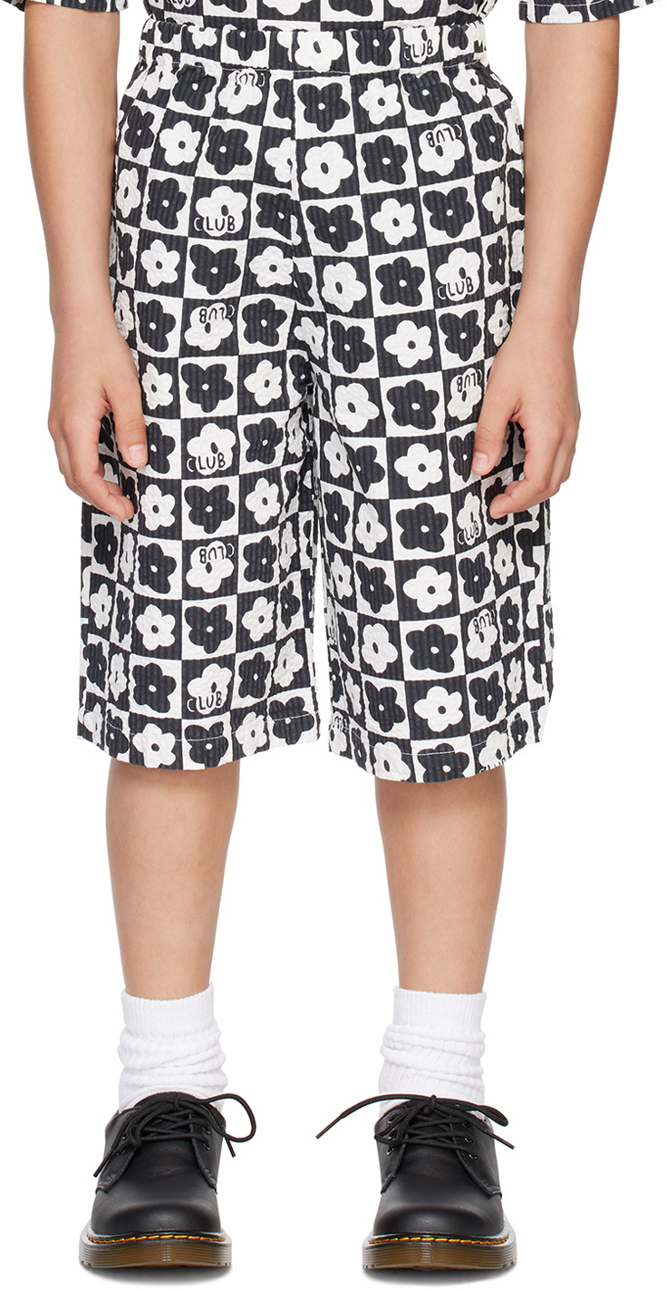 Beau Loves Kids Black & White Check Shorts