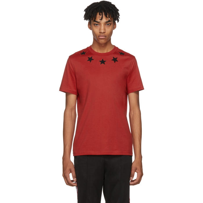 Photo: Givenchy Red and Black Stars T-Shirt 