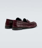 Saint Laurent Le Loafer eel leather penny loafers