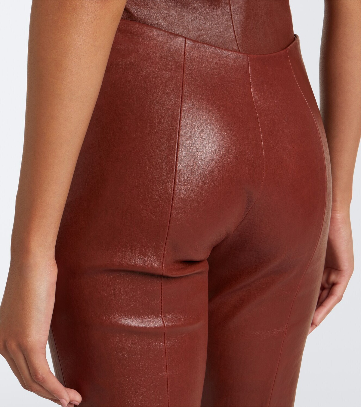 Stouls Gege leather flared pants