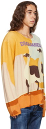 Dsquared2 Yellow Llama Sweater