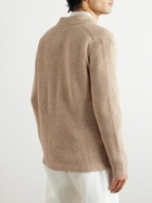 Agnona - Slim-Fit Ribbed Cotton and Cashmere-Blend Cardigan - Brown