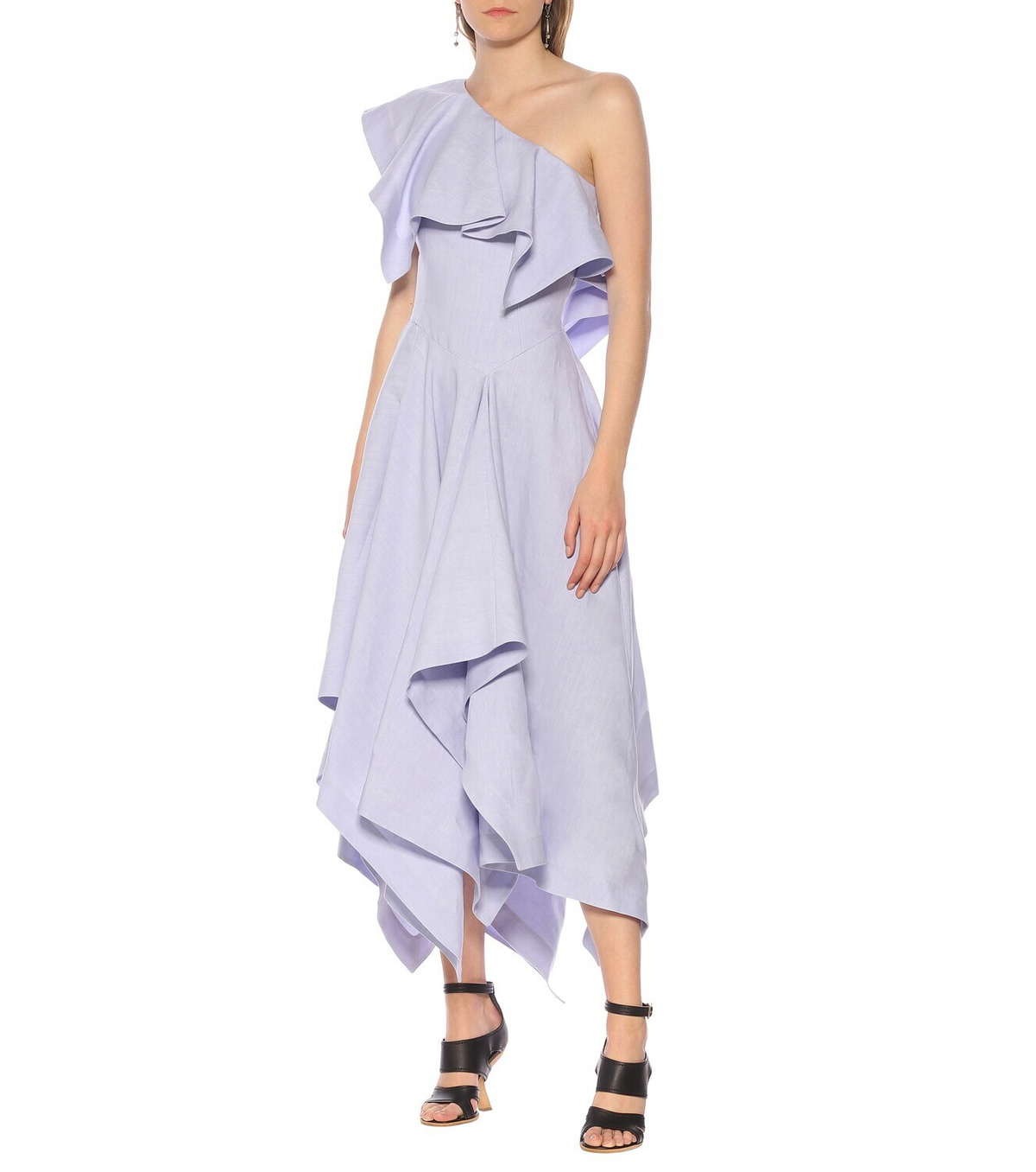 Alexander McQueen Linen midi dress Alexander McQueen