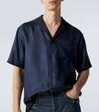 Gucci Interlocking G silk twill bowling shirt
