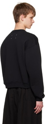 Maison Margiela Black Embroidered Sweatshirt