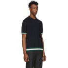 Moncler Navy Colored Trim Polo