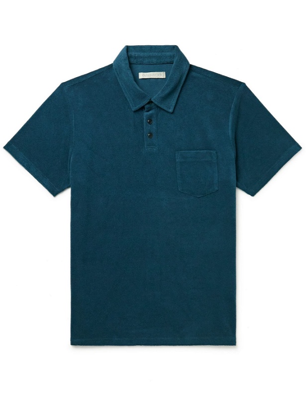 Photo: OUTERKNOWN - Hightide Organic Cotton-Blend Terry Polo Shirt - Blue